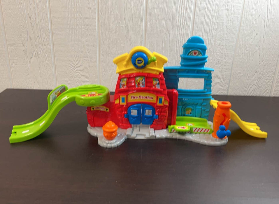 used VTech Go! Go! Smart Wheels Mickey Mouse Silly Slides Fire Station