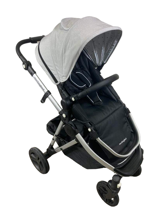 used Mockingbird Single Stroller, 2023, Limited Edition Light Grey, Limited Edition Night Stars, Silver With Black Leather