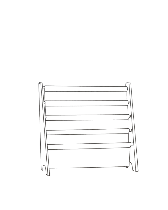 Shop 3 Sprouts Book Rack, Cream at GoodBuy Gear