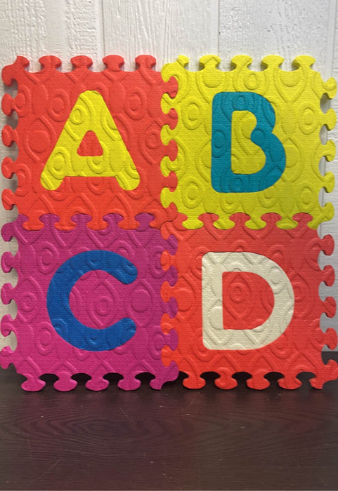 secondhand B. toys Alphabet Foam Tiles