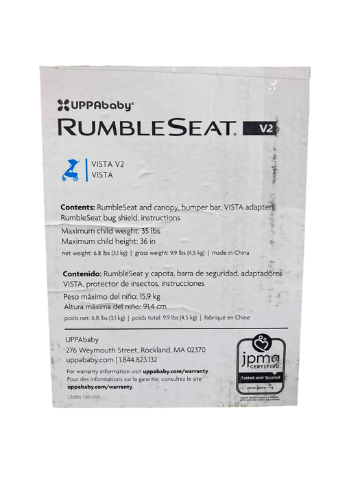 Shop UPPAbaby VISTA RumbleSeat V2, 2015+, Alice (Dusty Pink), 2023 at GoodBuy Gear