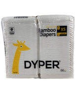 Shop DYPER Bamboo Diapers, Single Sleeve, XS, 66 Count at GoodBuy Gear