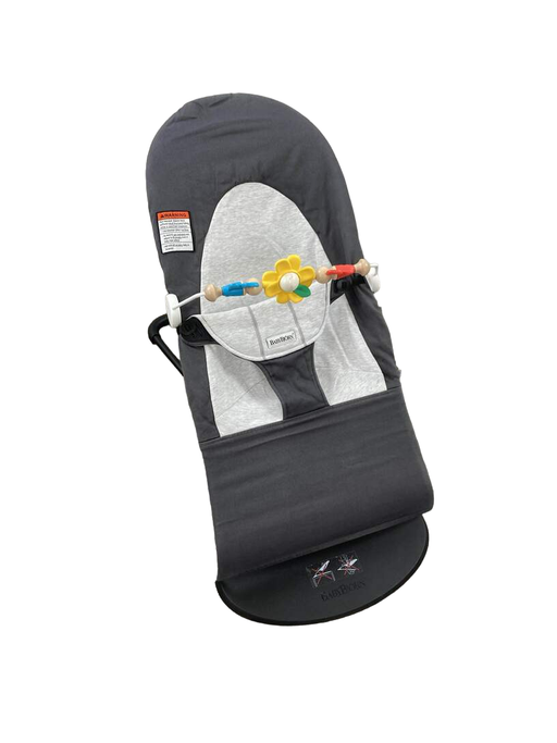 used BabyBjorn Bouncer Balance, Dark Grey/Grey, Black Frame