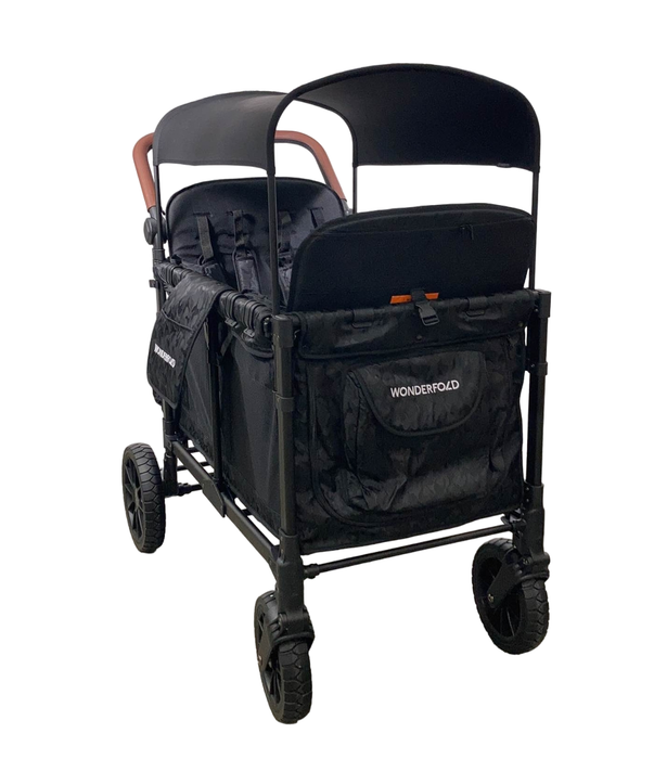 used Wonderfold W4 Luxe Quad Stroller Wagon, 2023, Elite Black Camo