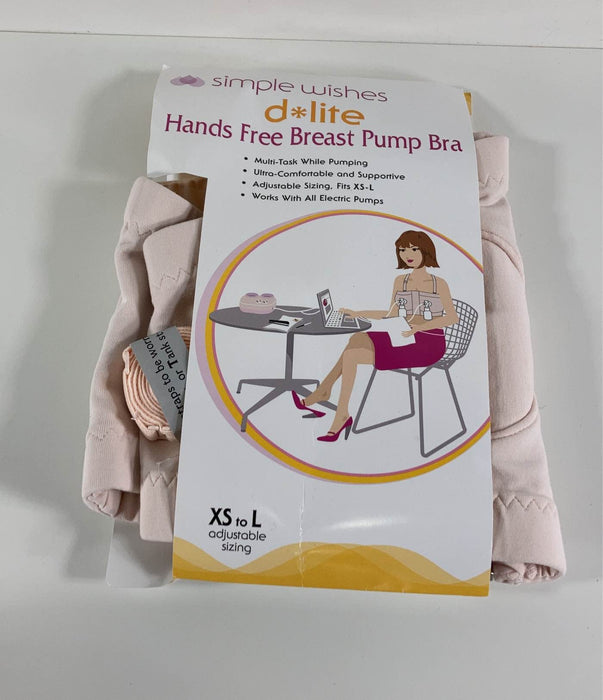Shop Simple Wishes Hands Free Pumping Bra, Adjustable XS-Large, Pink at GoodBuy Gear