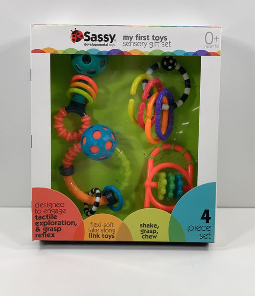 used Sassy My First Sensory Toys Gift Set