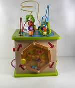 used Hape Country Critters Wooden Activity Cube