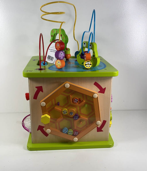 used Hape Country Critters Wooden Activity Cube