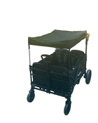 used Wonderfold X4 Push & Pull Quad Stroller, Stealth Black, 2023