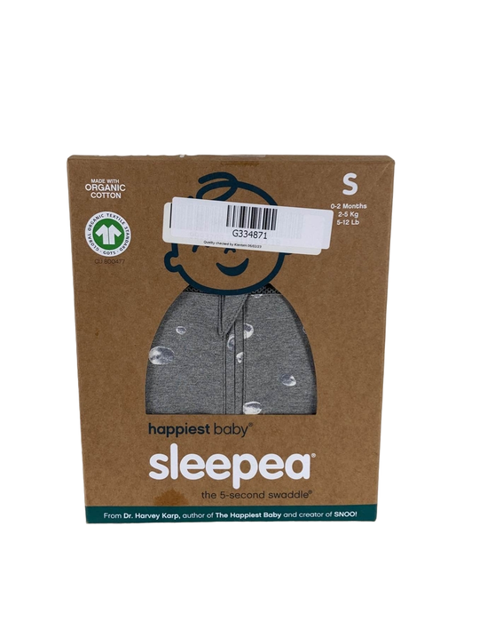 Shop Happiest Baby Sleepea Swaddle, Small, Graphite Gray Planets at GoodBuy Gear