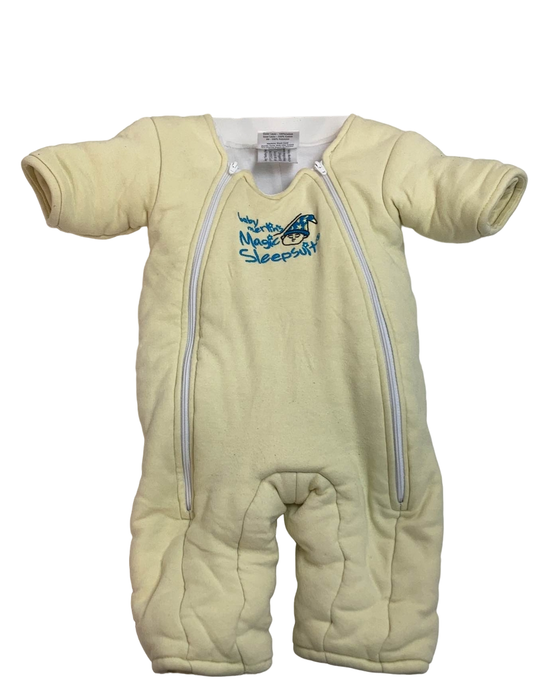 used Baby Merlin's Magic Sleepsuit, Small 3-6 Months, Cotton, Yellow