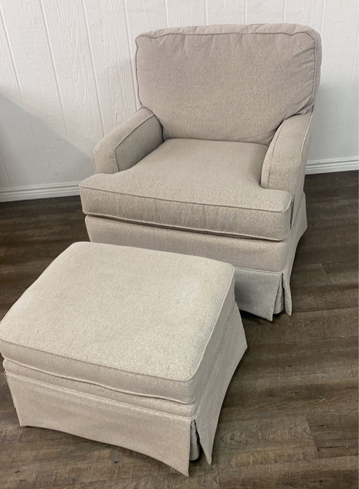 used Best Chairs Glider Rocker with Ottoman, Snow