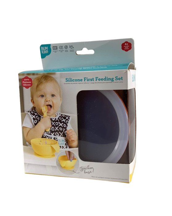used Bumkins Suction Silicone Baby Feeding Set