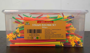 used Rainbow Toy Frog Building Straws