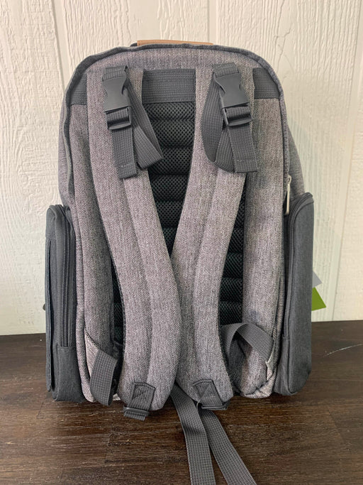 secondhand Eddie Bauer Bridgeport Diaper Backpack, Grey/Tan