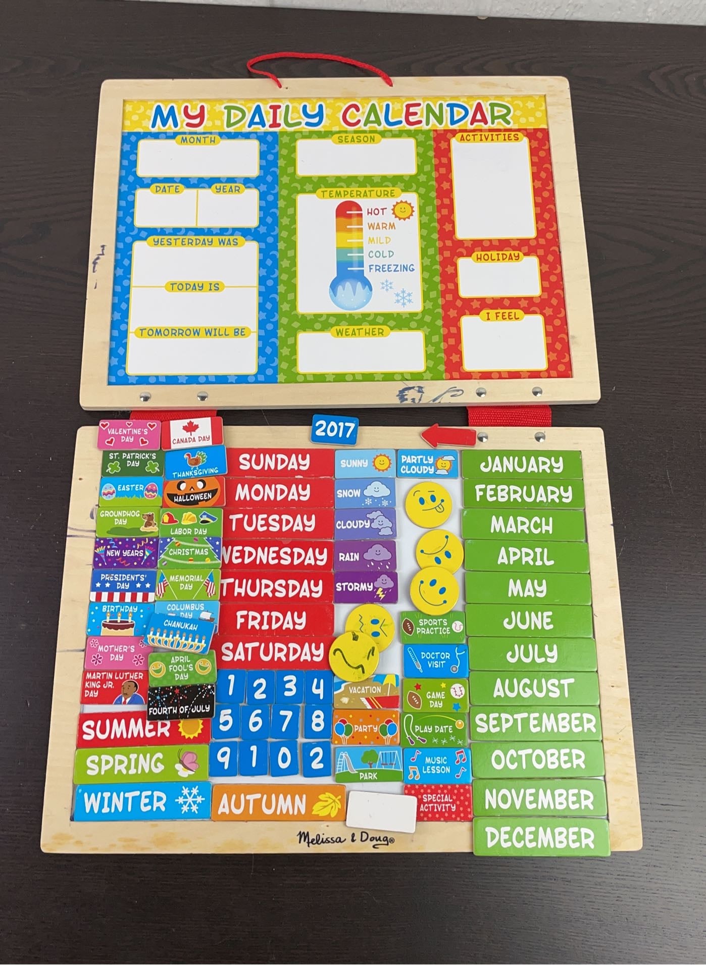 Melissa and doug my cheap first daily magnetic calendar