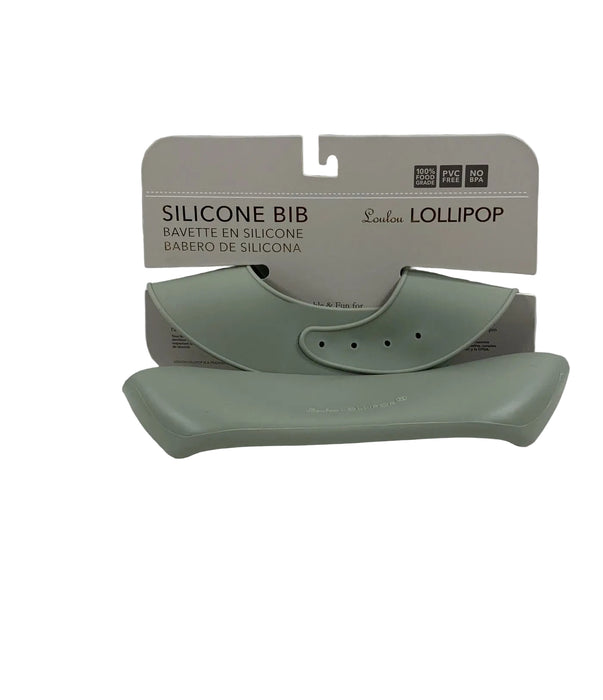 Shop LouLou Lollipop Silicone Bib, Avocado at GoodBuy Gear