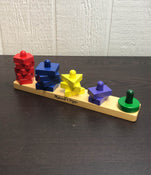 used Melissa & Doug Stack & Sort Board