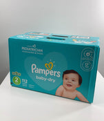 used Pampers Baby-dry Diapers, Size 2