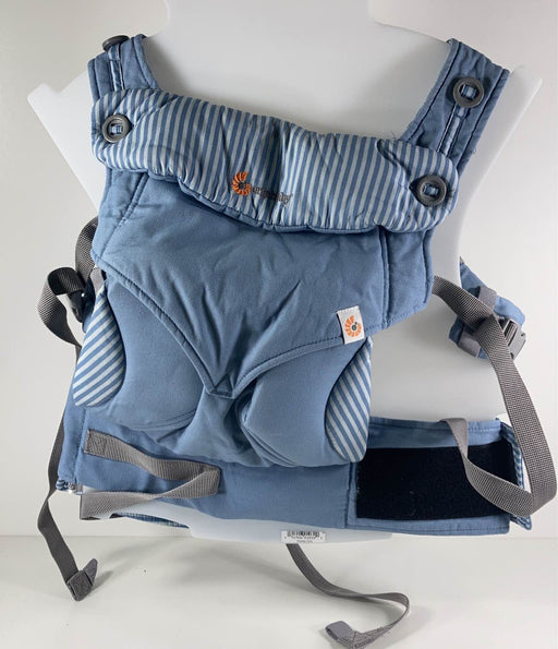 used Ergobaby Omni 360 Cotton Baby Carrier, azure blue