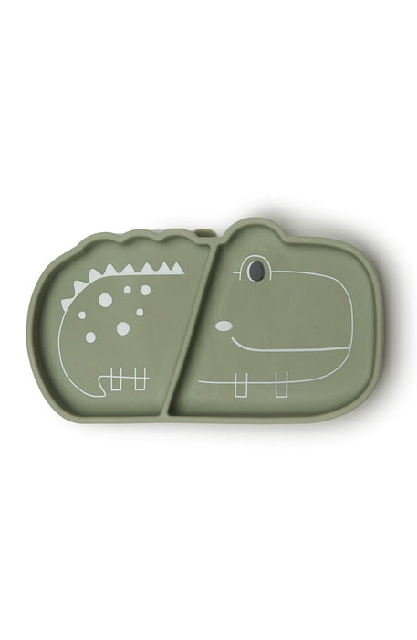 Shop LouLou Lollipop Silicone Suction Snack Plate, Alligator at GoodBuy Gear