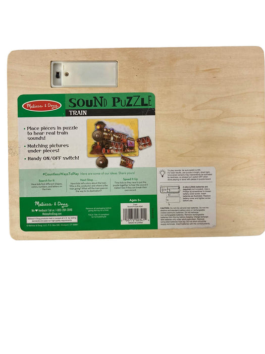 Shop Melissa & Doug Sound Puzzle, Train at GoodBuy Gear