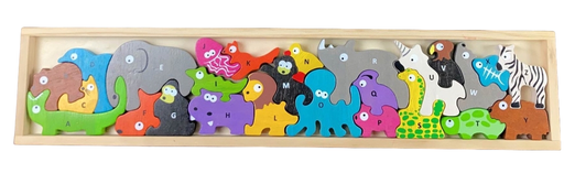 used BeginAgain Animal Parade A to Z Puzzle & Playset