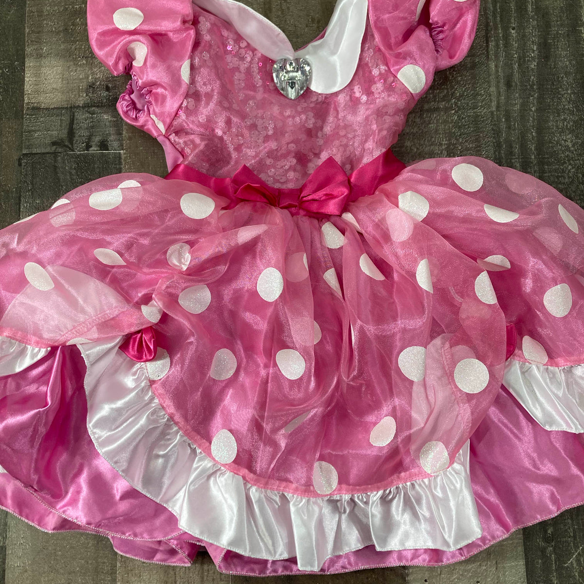 strapless open back dress Disney Minnie Mouse Dress Costume
