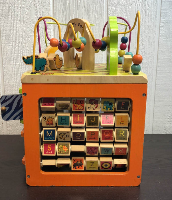 B. toys Zany Zoo Wooden Activity Cube