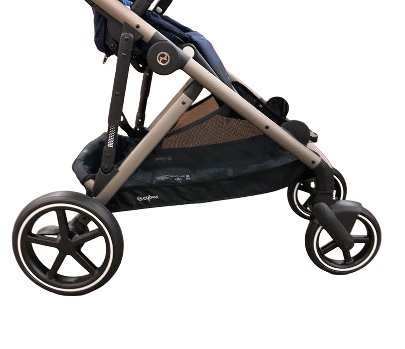 used Cybex Gazelle S Modular Stroller, 2022, Taupe Frame, Ocean Blue