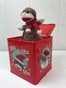 used Gemmy Industries Sock Monkey In-A-Box, Holiday