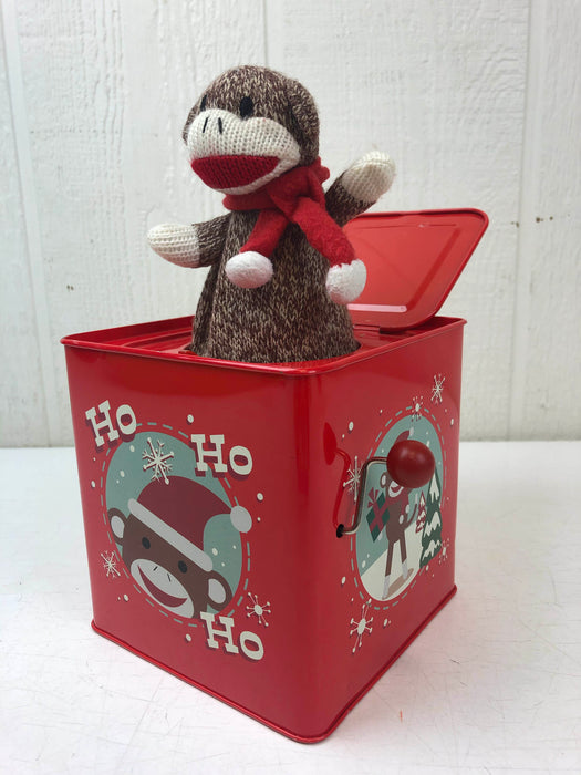 used Gemmy Industries Sock Monkey In-A-Box, Holiday