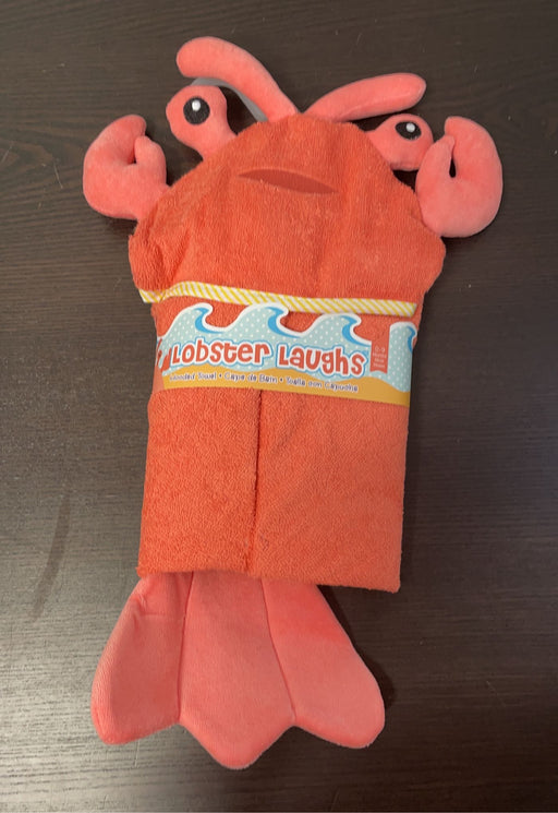 used Baby Aspen Hooded Towel, Lobster