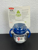 secondhand OXO Tot Transitions Soft Spout Sippy Cup with Removable Handles, Navy