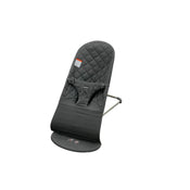 used BabyBjorn Bouncer Bliss, Anthracite Cotton Classic Quilt, Dark Gray Frame