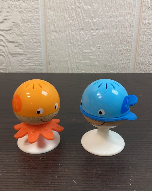 used Hape Put-Stay Rattle Set