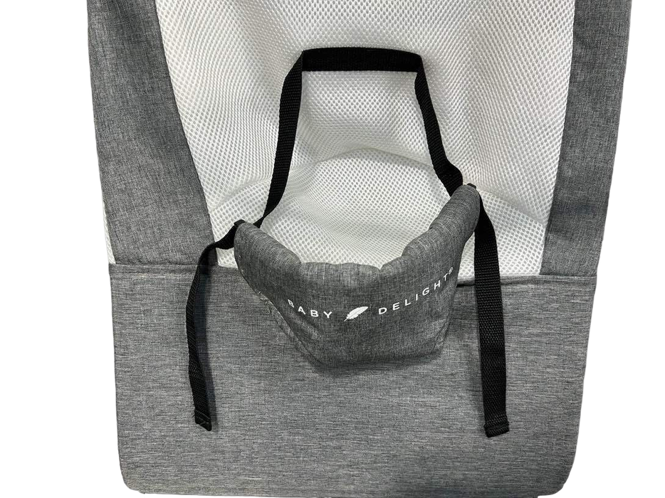 secondhand Baby Delight Go With Me Alpine Deluxe Portable Bouncer, Charcoal