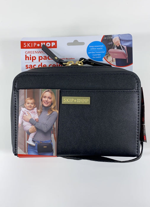 used Skip Hop Greenwich Convertible Hip Pack, Black