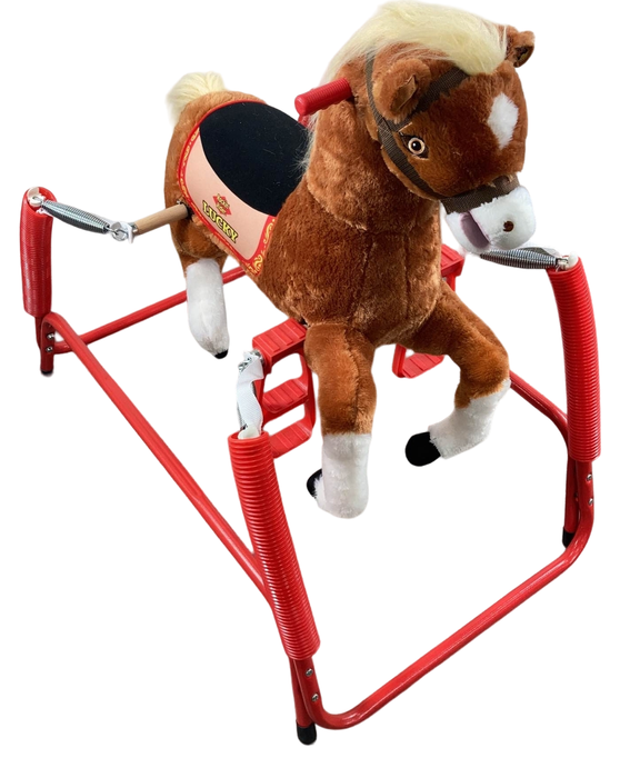 used Rockin’ Rider Lucky Talking Plush Spring Horse