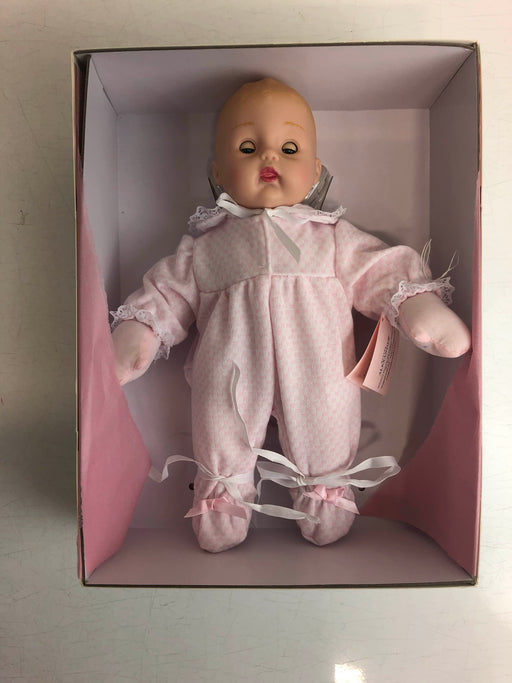 secondhand Madam Alexander Baby Huggums, Pink Check