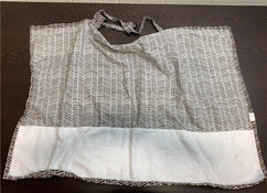 Shop Kids N’ Such Nursing Cover With Sewn In Burp Cloth, Black and White at GoodBuy Gear