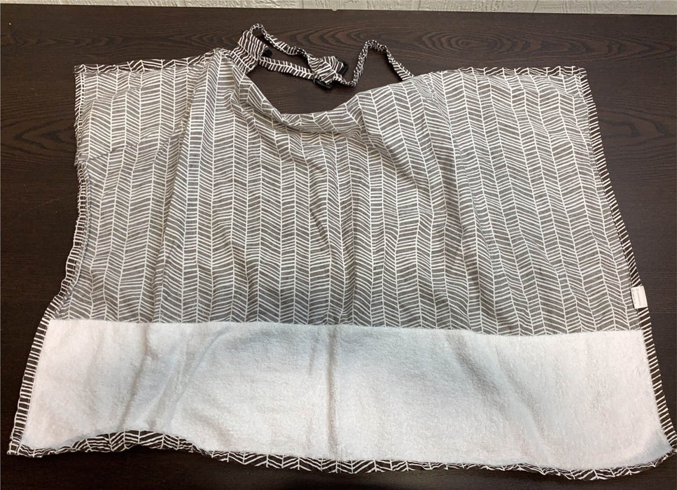 Shop Kids N’ Such Nursing Cover With Sewn In Burp Cloth, Black and White at GoodBuy Gear