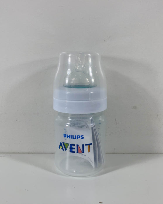 used Philips Avent Anti-Colic Bottles, 4oz, 1-Pack, Clear