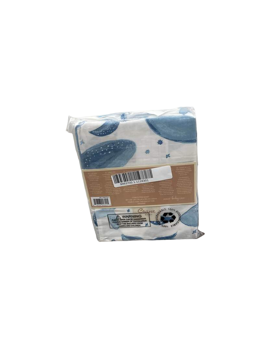 secondhand Crane Baby Crib Fitted Sheet, Caspian Whales