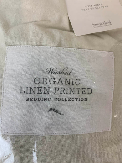 secondhand Restoration Hardware Baby & Child Washed Organic Linen Crib Sheet