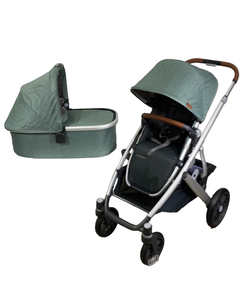 UPPAbaby VISTA V2 Stroller, Emmett (Green Melange), 2022