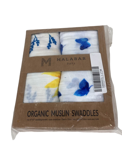 used Malabar Baby Organic Cotton Muslin Swaddle