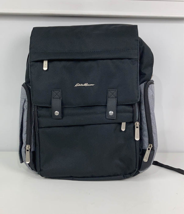 Shop Eddie Bauer Crosstown Diaper Bag, Black/Grey at GoodBuy Gear