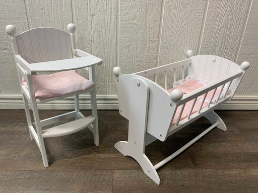 Shop BUNDLE Play Wonder Doll Furniture, High Chair and Bassinet at GoodBuy Gear
