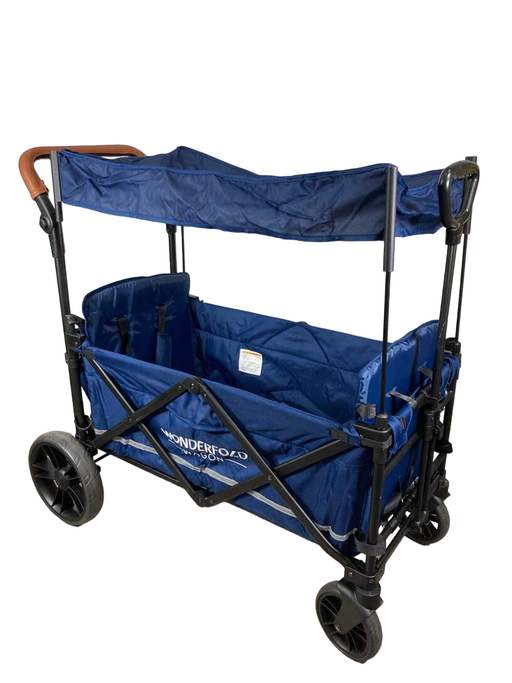 used Wonderfold X2 Push + Pull Double Stroller Wagon, 2022, Sapphire Navy